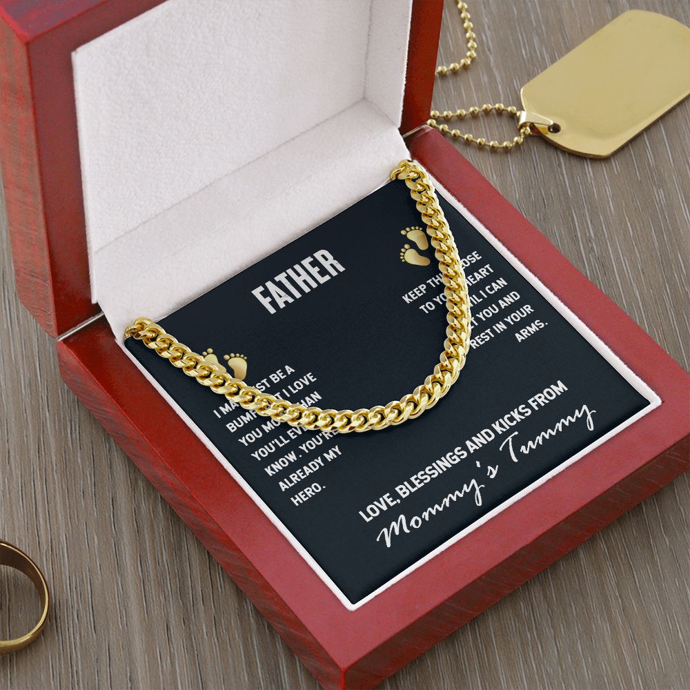 Cuban Link Chain To My Father (OREO + LUX BOX + LENGTH EXTENSION)