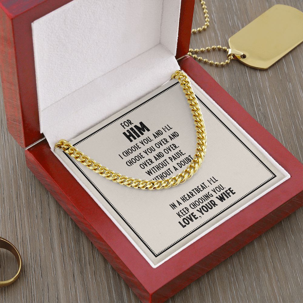 Cuban Link Chain For Him (OREO + LUX BOX + LENGTH EXTENSION)