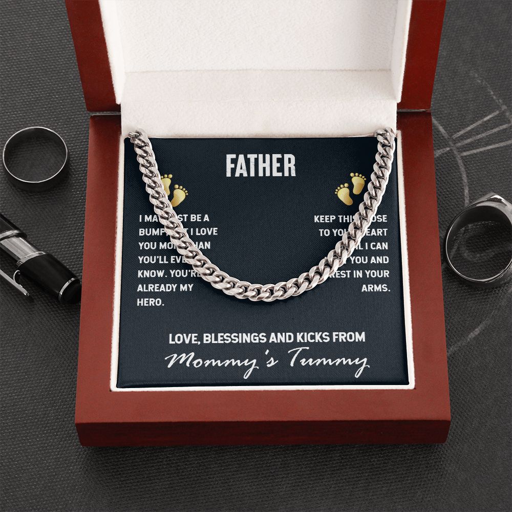 Cuban Link Chain To My Father (OREO + LUX BOX + LENGTH EXTENSION)