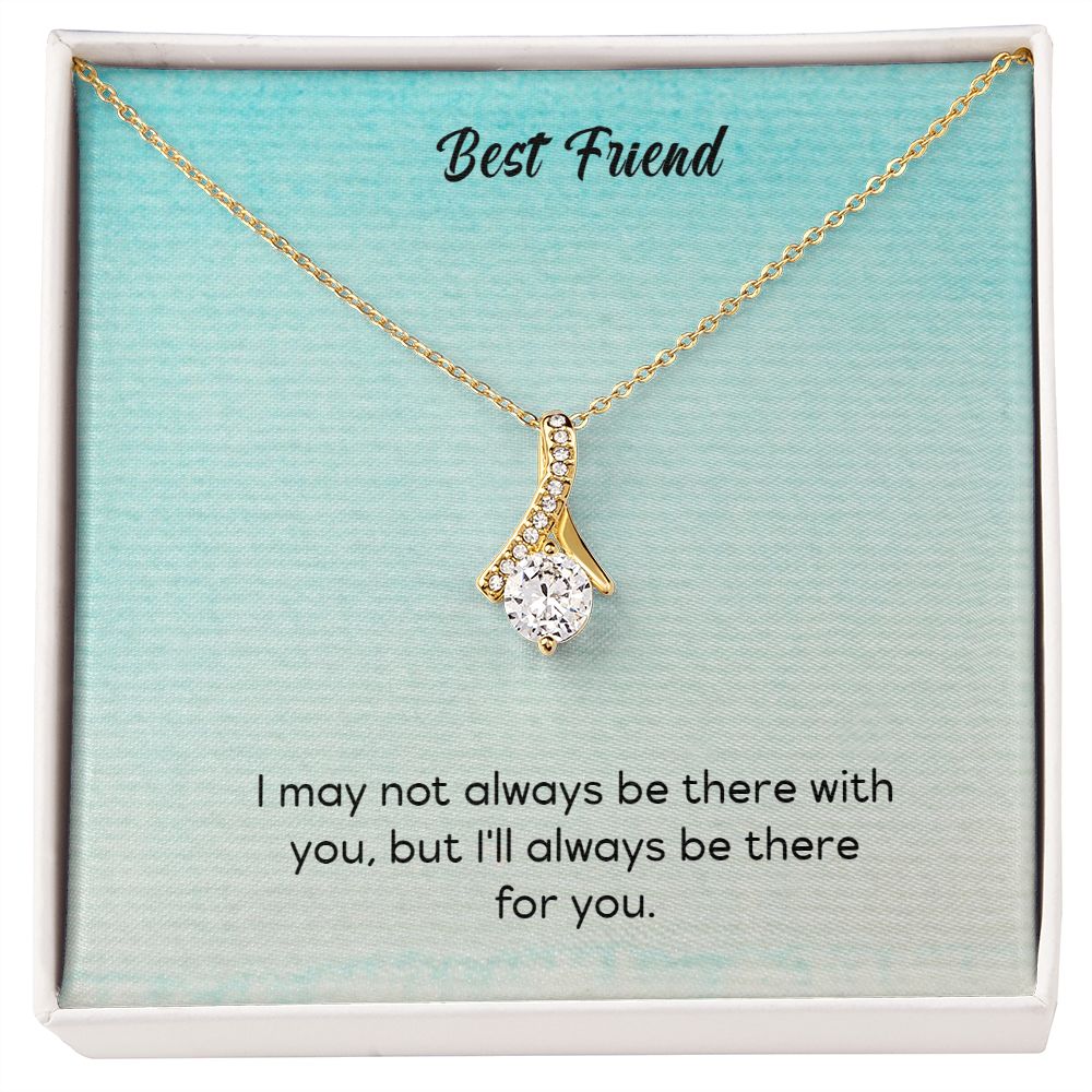 Alluring Beauty To My Best Friends Necklace (Yellow & White Gold Variants)