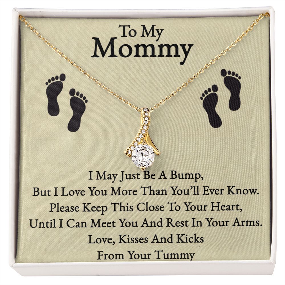 Alluring Beauty Necklace For My Mommy(Yellow & White Gold Variants)
