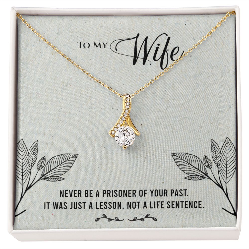 Alluring Beauty Necklace To My Wife (Yellow & White Gold Variants)