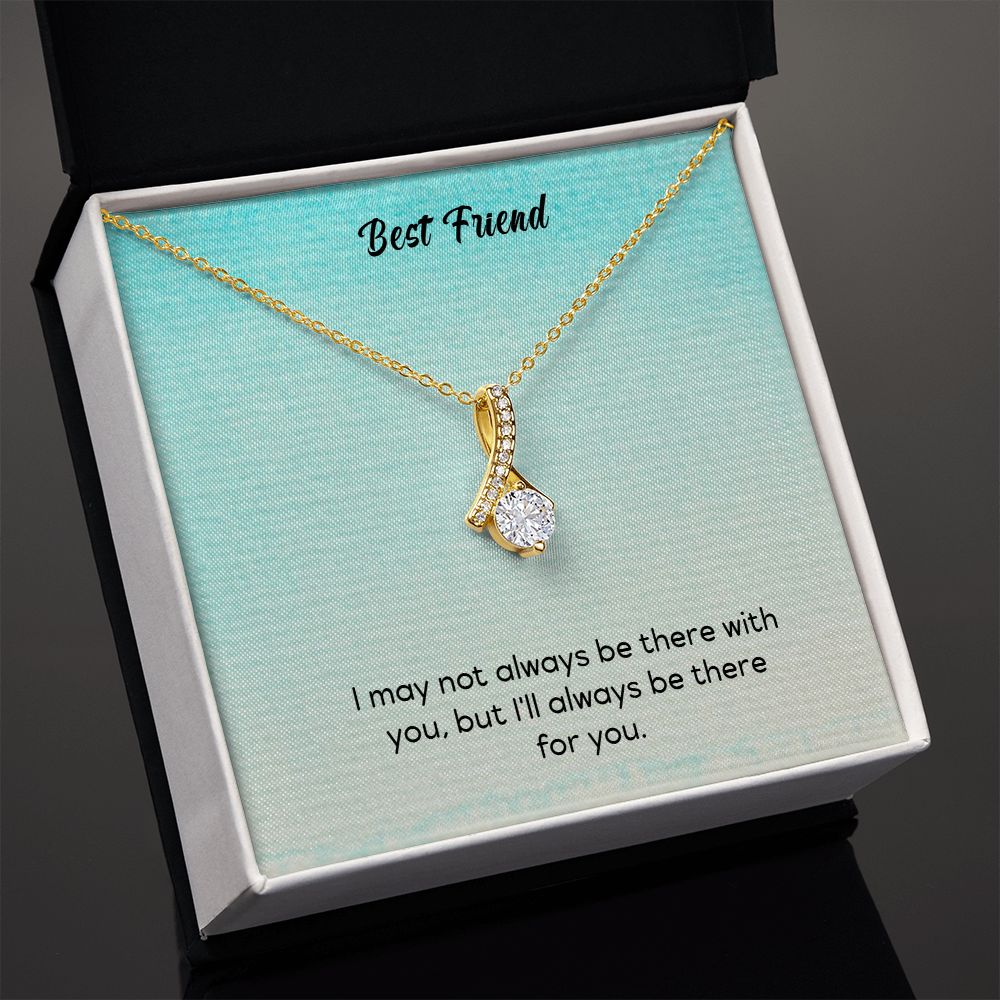 Alluring Beauty To My Best Friends Necklace (Yellow & White Gold Variants)