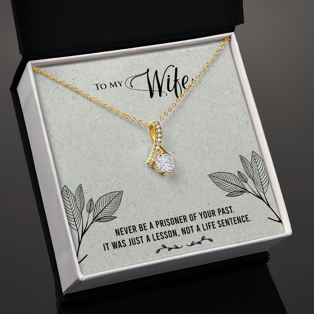 Alluring Beauty Necklace To My Wife (Yellow & White Gold Variants)