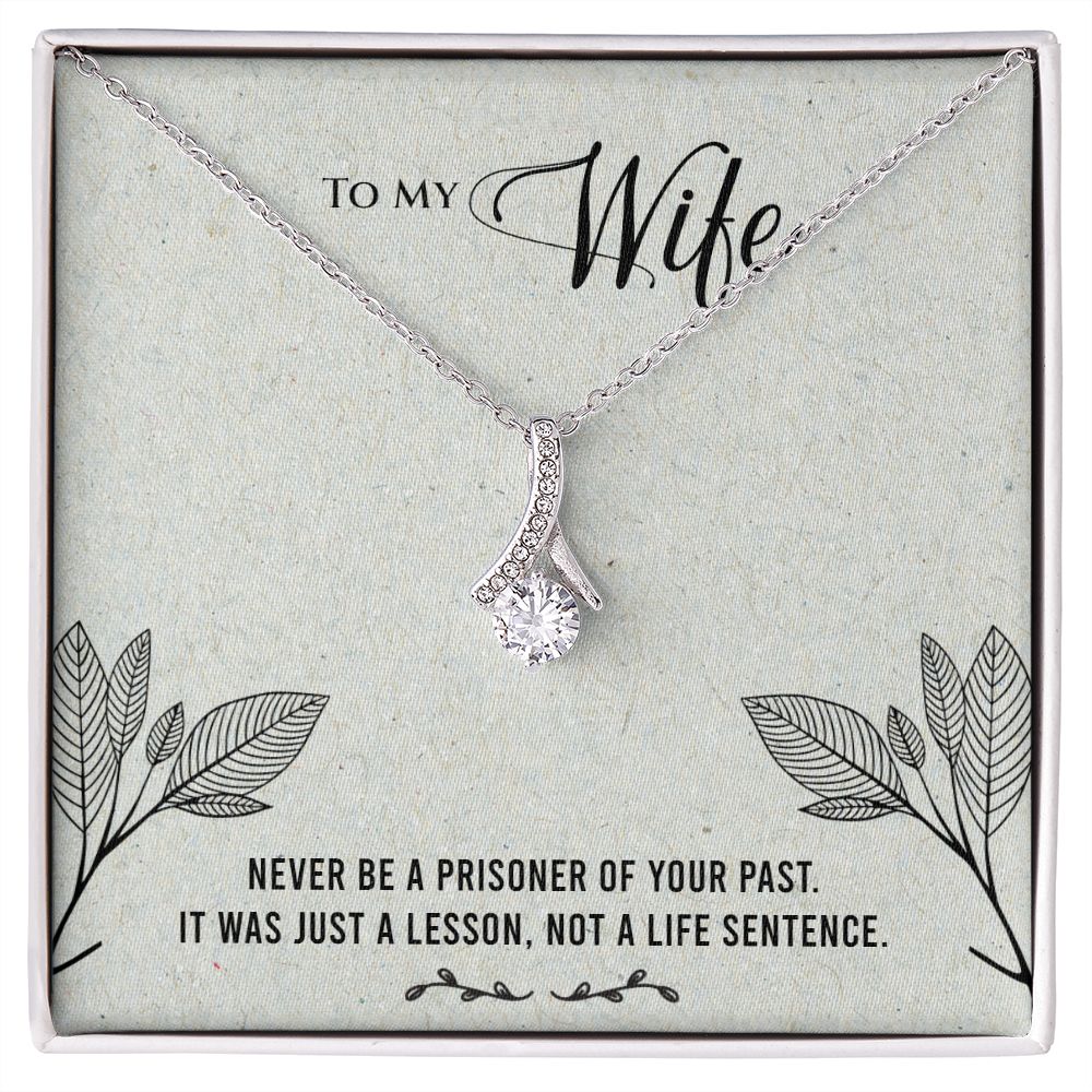 Alluring Beauty Necklace To My Wife (Yellow & White Gold Variants)