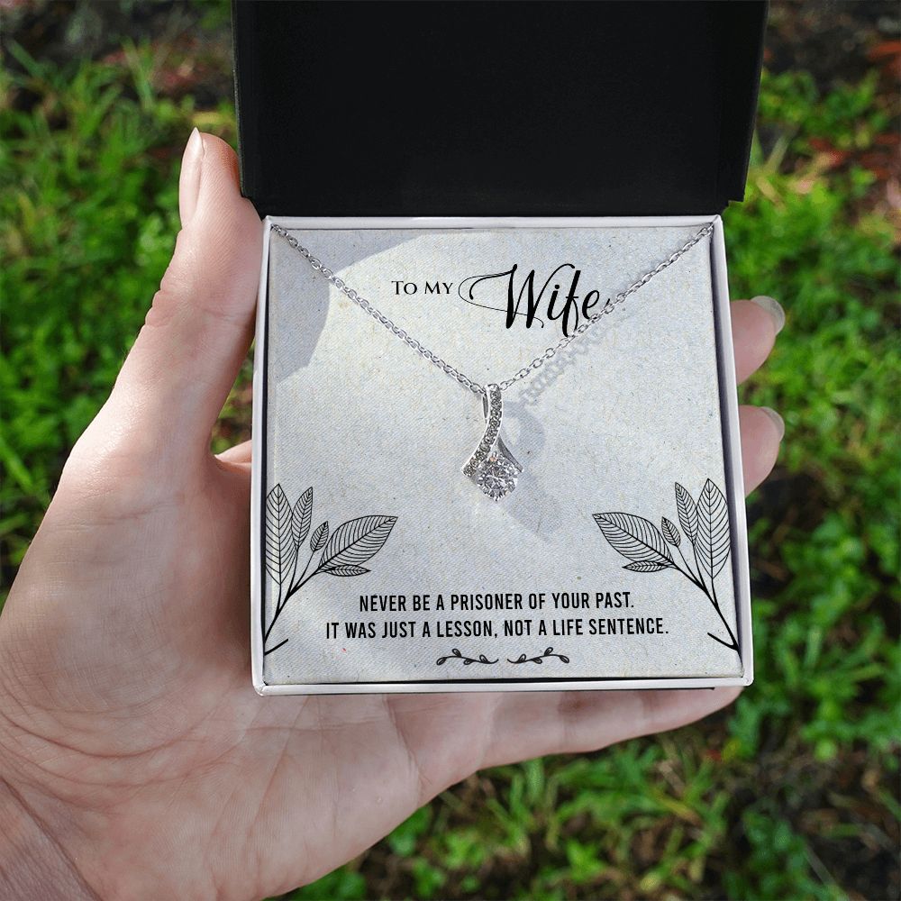 Alluring Beauty Necklace To My Wife (Yellow & White Gold Variants)