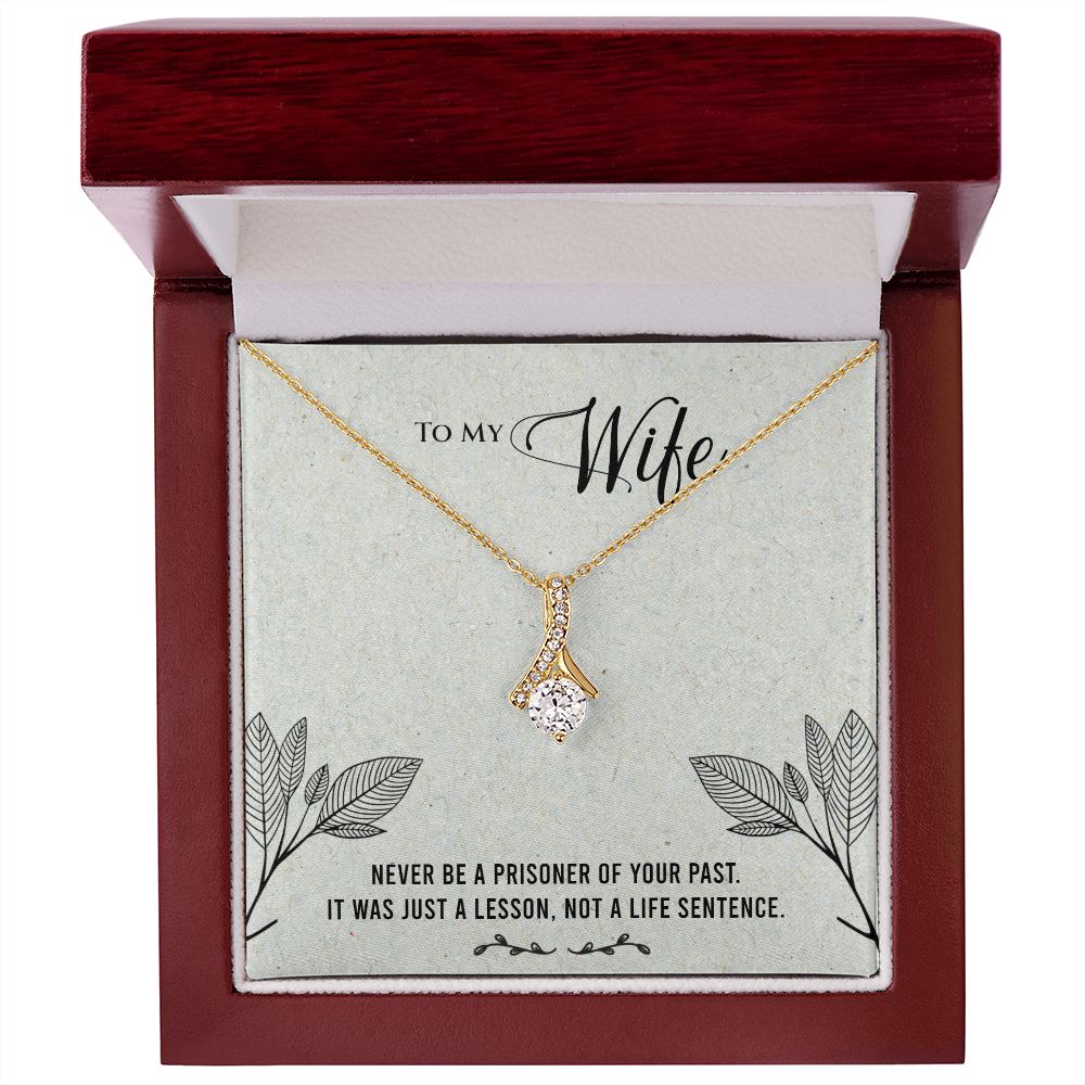 Alluring Beauty Necklace To My Wife (Yellow & White Gold Variants)