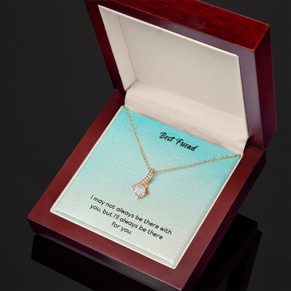 Alluring Beauty To My Best Friends Necklace (Yellow & White Gold Variants)