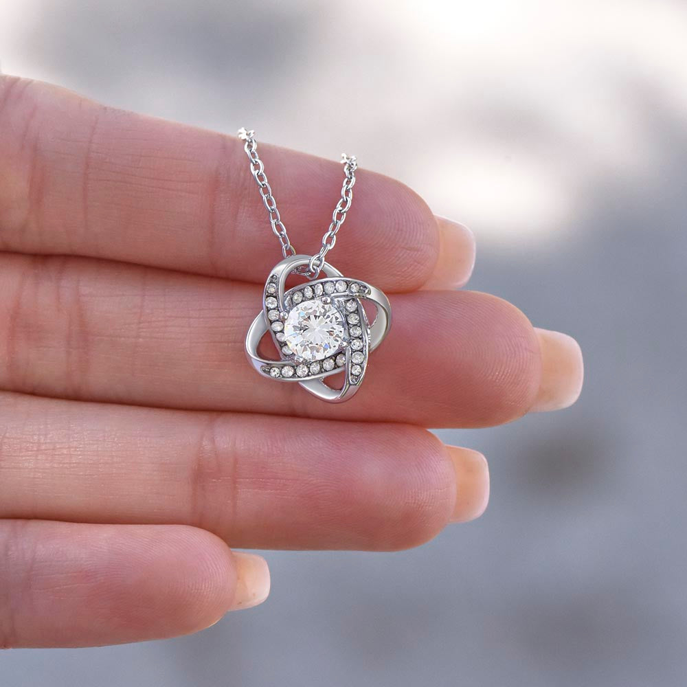 Love Knot Pendant Necklace for a "Nurse" Wife