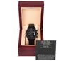 Black Chronograph Anniversary Watch To My Man + MC (NO ENGRAVING)