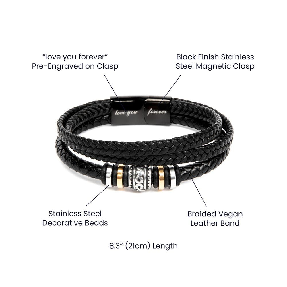 Love You Forever Bracelet To My Loved Husband