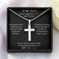 Cuban Chain Artisan Cross Necklace For My Husband