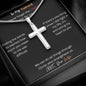 Cuban Chain Artisan Cross Necklace For My Husband