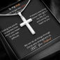 Cuban Chain Artisan Cross Necklace for My Wife