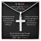 Cuban Chain Artisan Cross Necklace for My Wife