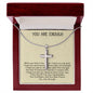 Stainless Cross For My Best Friend Necklace You Are Enough w/ MC