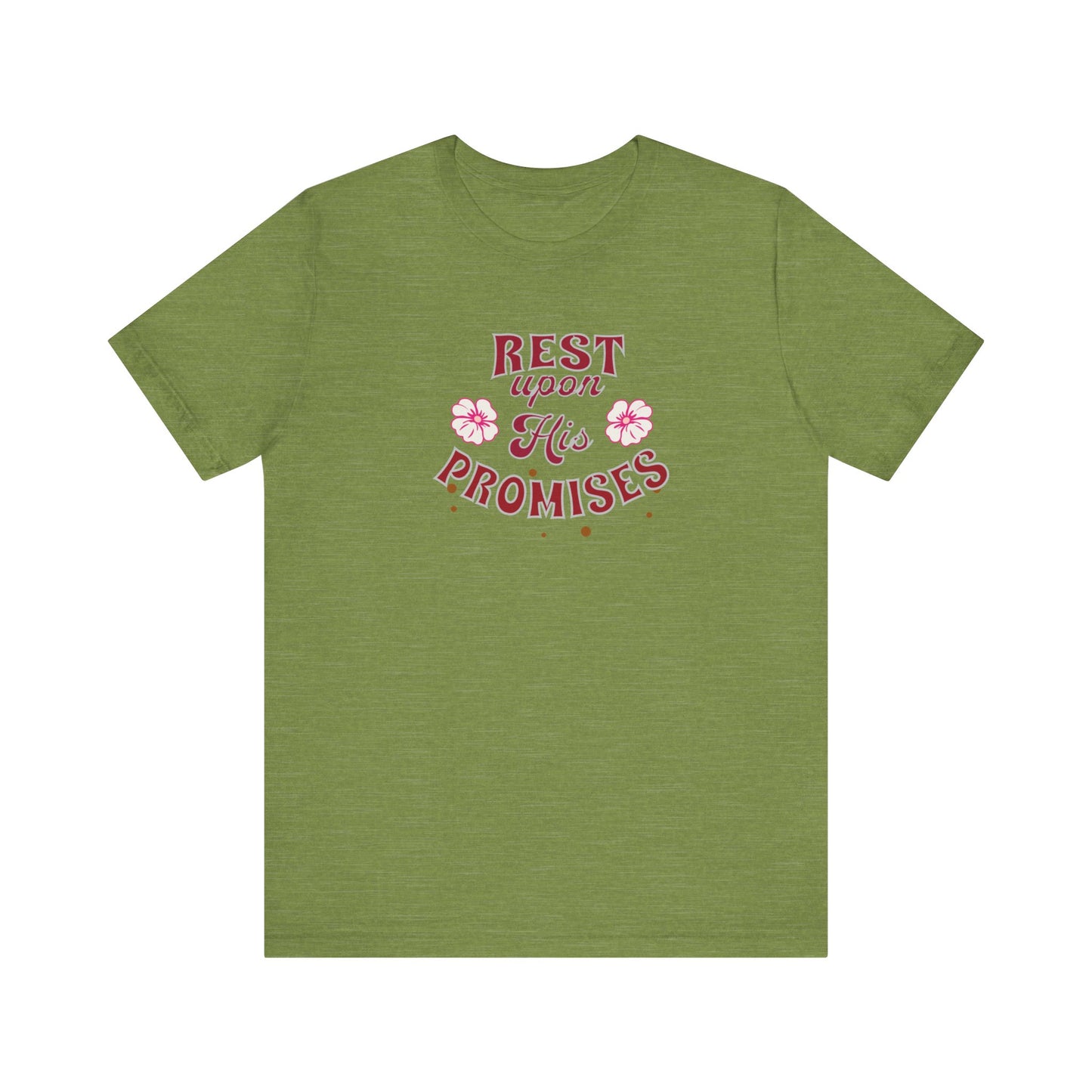 Unisex Jersey Short Sleeve T-Shirt, Rest Upon His Promises T-Shirt