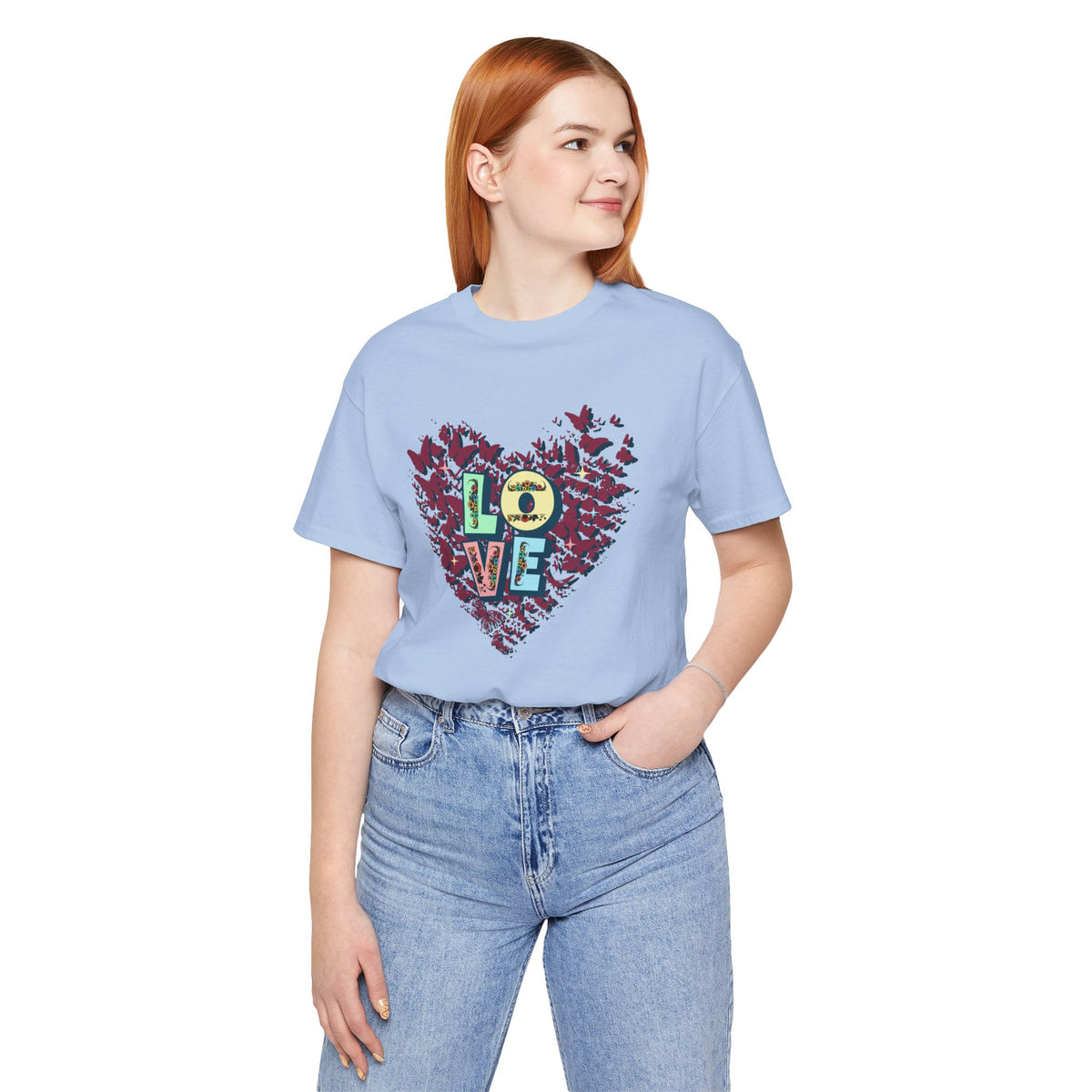 Unisex Jersey Short Sleeve T-Shirt, Love Heart T-Shirt