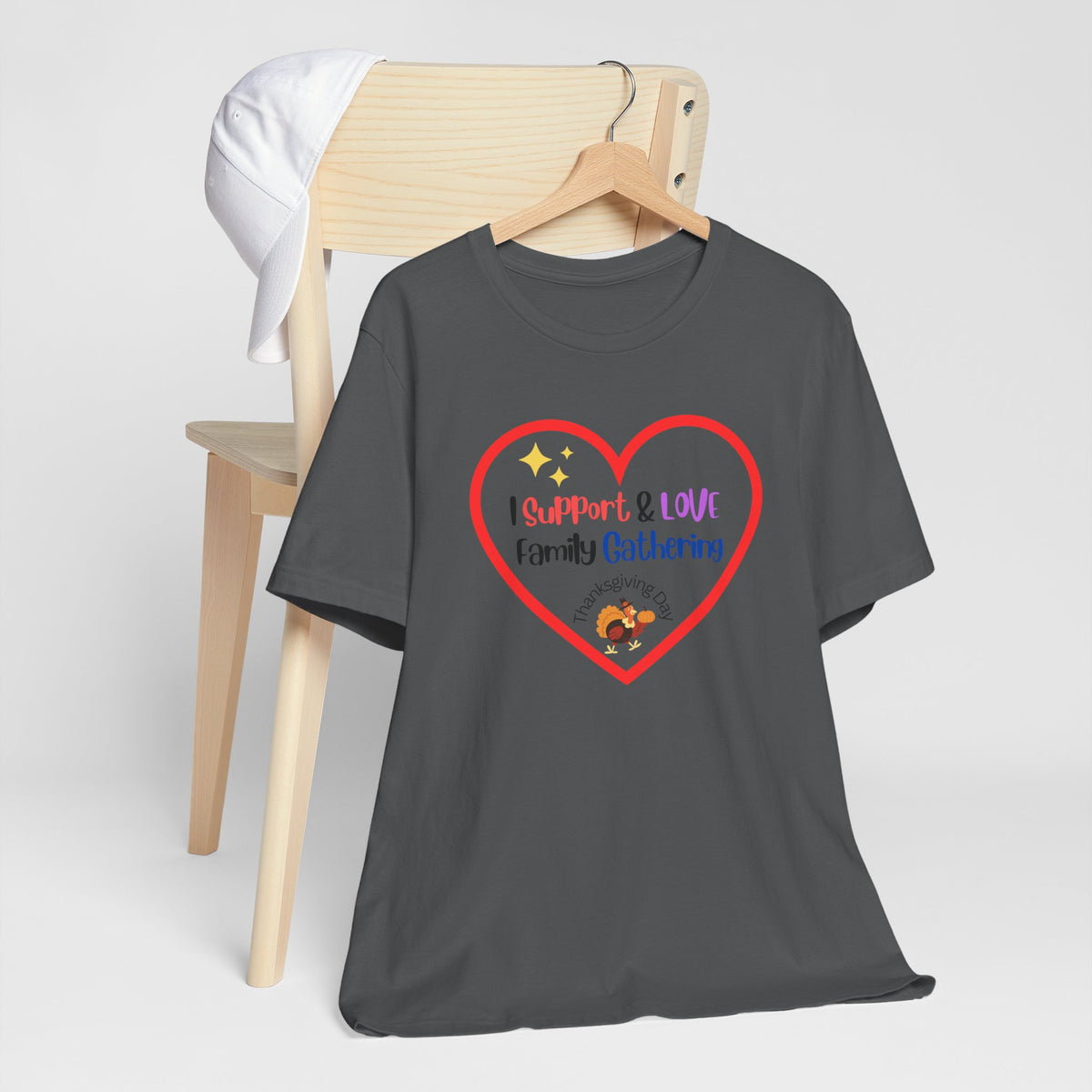 Unisex Jersey Short Sleeve T-Shirt, Support and Love Thanksgiving T-Shirt