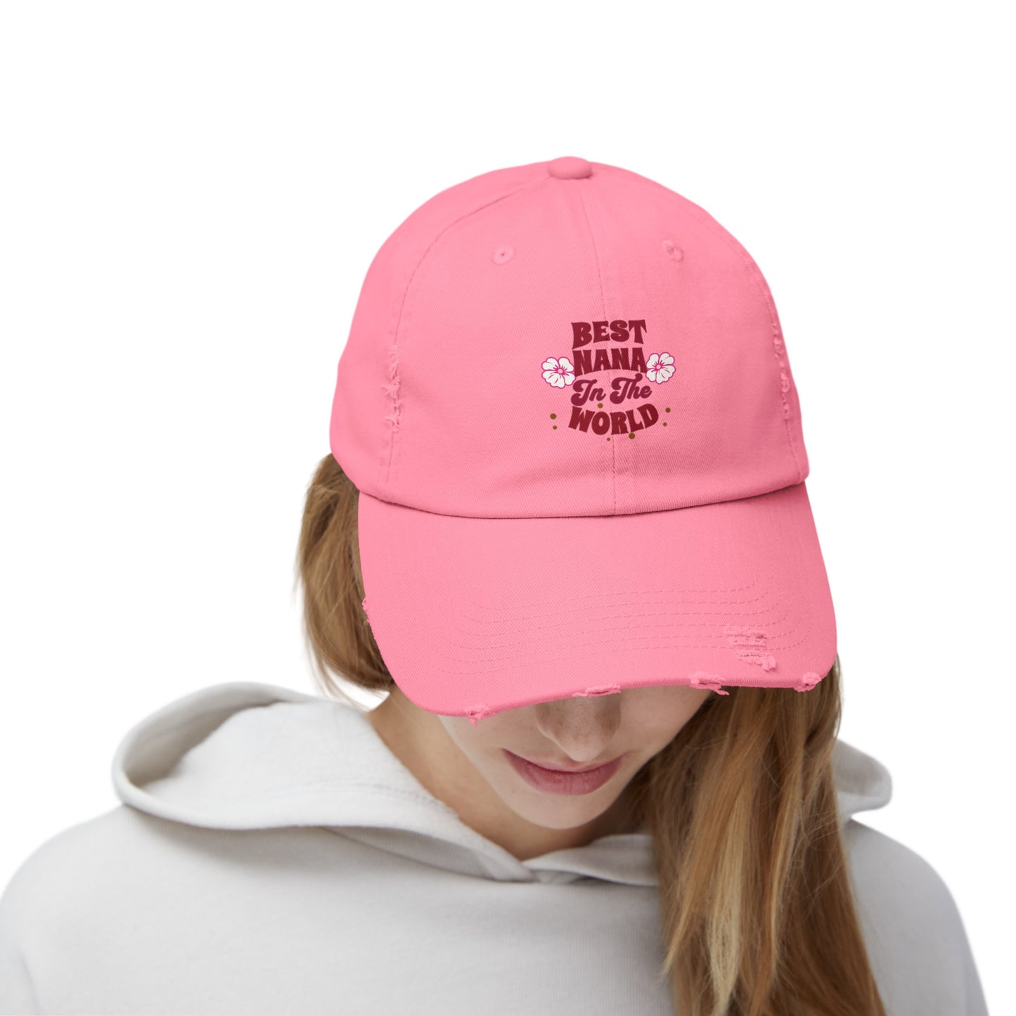 Unisex Distressed Cap, Best Nana In The World Cap