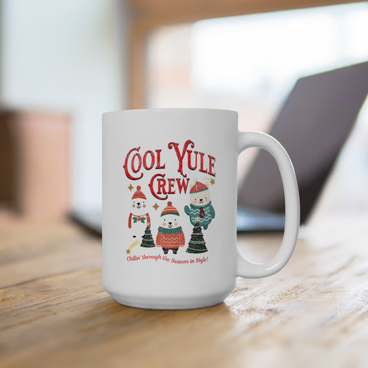 Ceramic Coffee or Tea Mug, Cool Yule Crew Mug