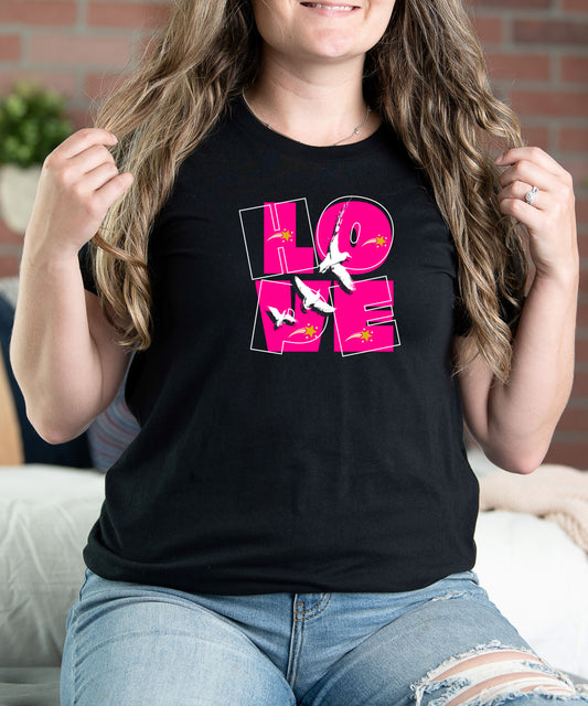 Unisex Jersey Short Sleeve Tee, Love Hope T-Shirt