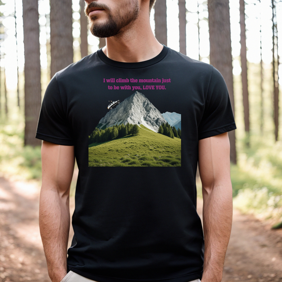 Unisex Jersey Short Sleeve T-Shirt, Mountain Climb T-Shirt