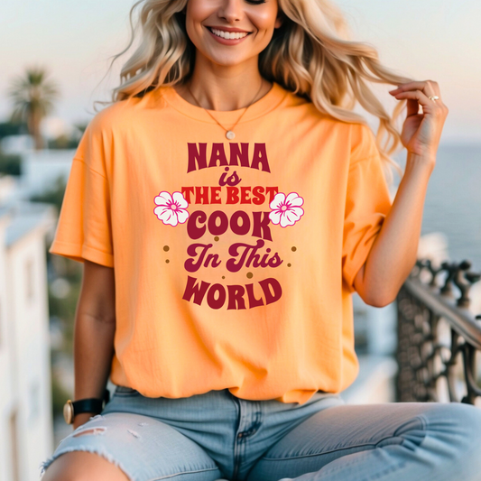 Unisex Jersey Short Sleeve T-Shirt, Nana Best Cook T-Shirt
