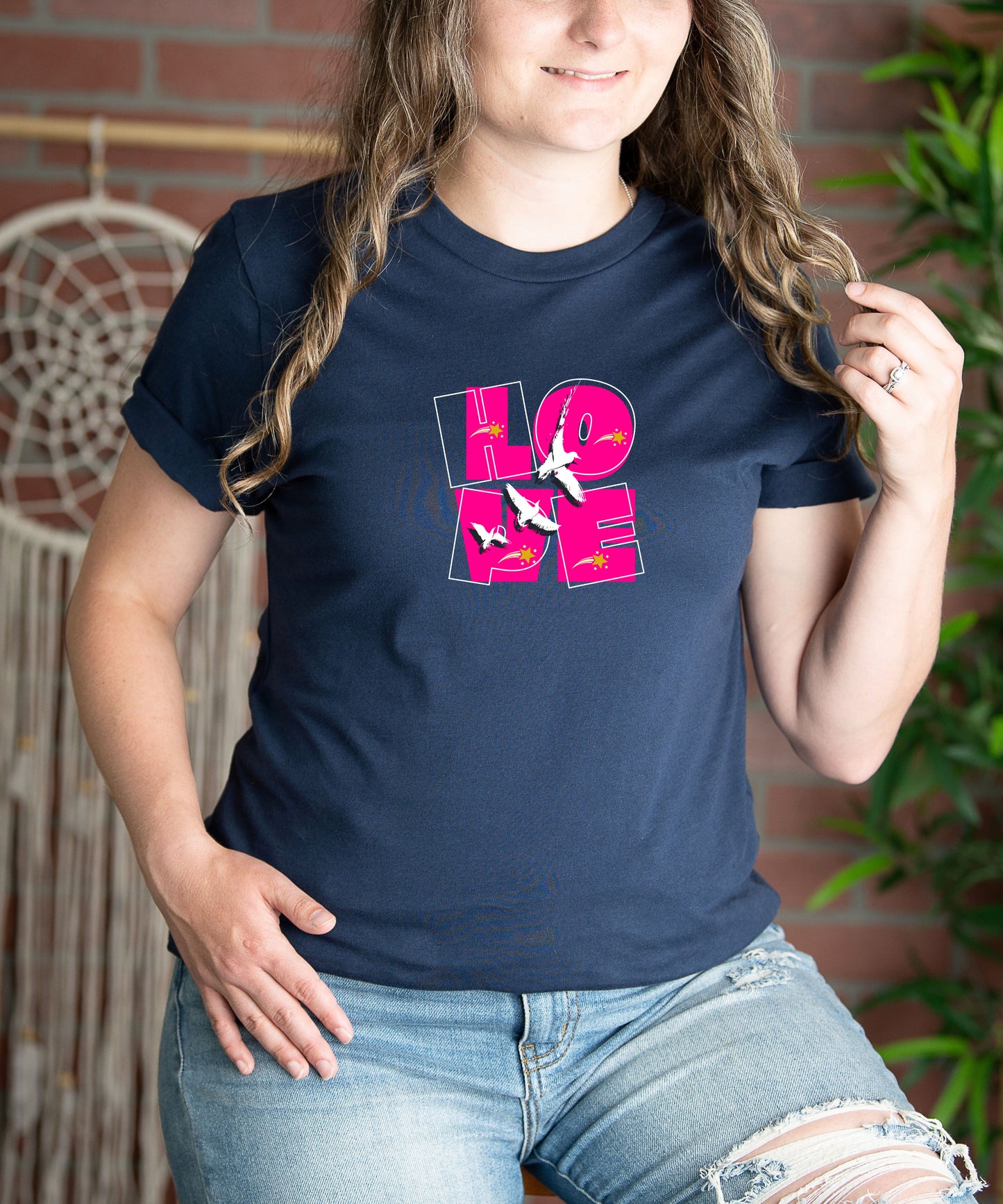 Unisex Jersey Short Sleeve Tee, Love Hope T-Shirt