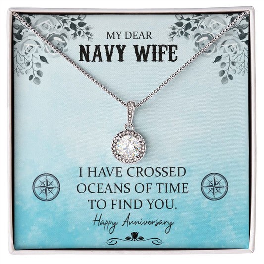 Eternal Hope Anniversary Necklace For My Navy Wife