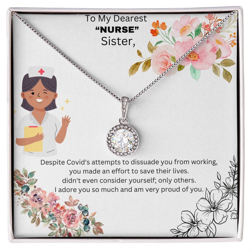 Eternal Hope Pendant Necklace for a "Nurse" Sister