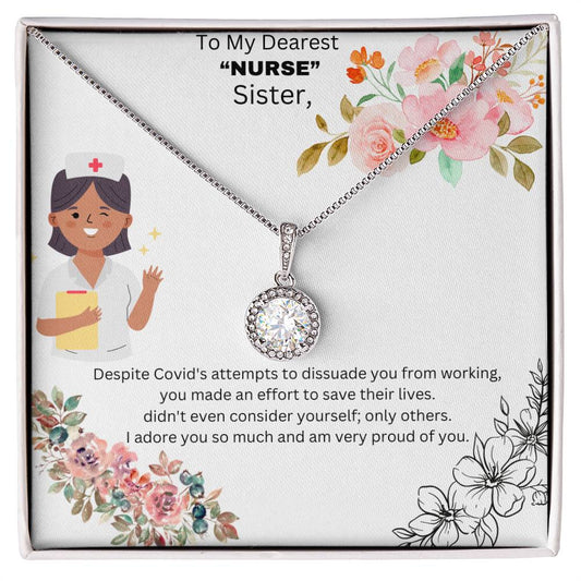 Eternal Hope Pendant Necklace for a "Nurse" Sister