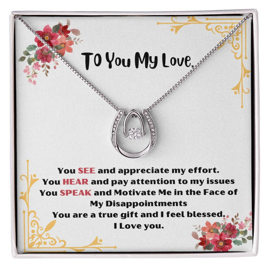 Lucky In Love Pendant Necklace