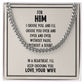 Cuban Link Chain For Him (OREO + LUX BOX + LENGTH EXTENSION)