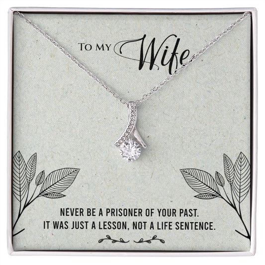 Alluring Beauty Necklace To My Wife  (Yellow & White Gold Variants)