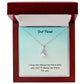 Alluring Beauty To My Best Friends Necklace (Yellow & White Gold Variants)