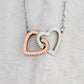 Interlocking Hearts Pendant Necklace for a "Nurse" Mother