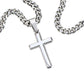 Cuban Chain Artisan Cross Necklace For My Husband-FB