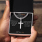 Cuban Chain Artisan Cross Necklace For My Husband-FB