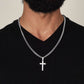 Cuban Chain Artisan Cross Necklace For My Husband-FB