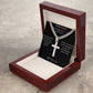 Cuban Chain Artisan Cross Necklace For My Husband-FB