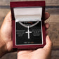 Cuban Chain Artisan Cross Necklace For My Husband-FB