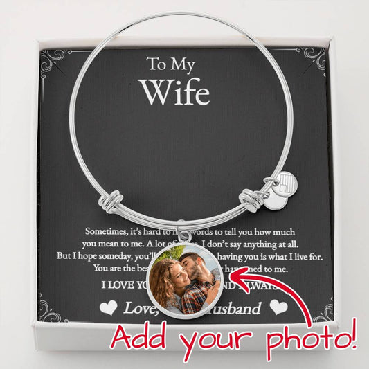 BU Circle Bangle Bracelet For My Wife w/ POD MC